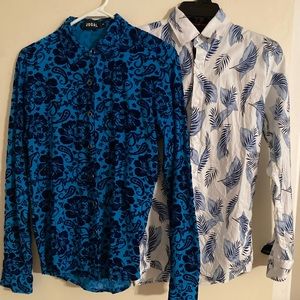Mens Floral Dress Shirts